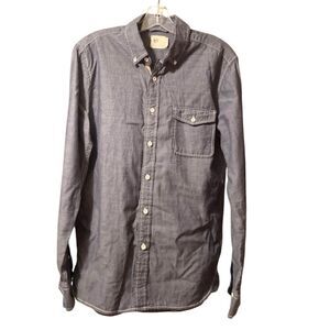 AG Adriano Goldschmied Denim Long Sleeve Button Down Shirt, Size Small